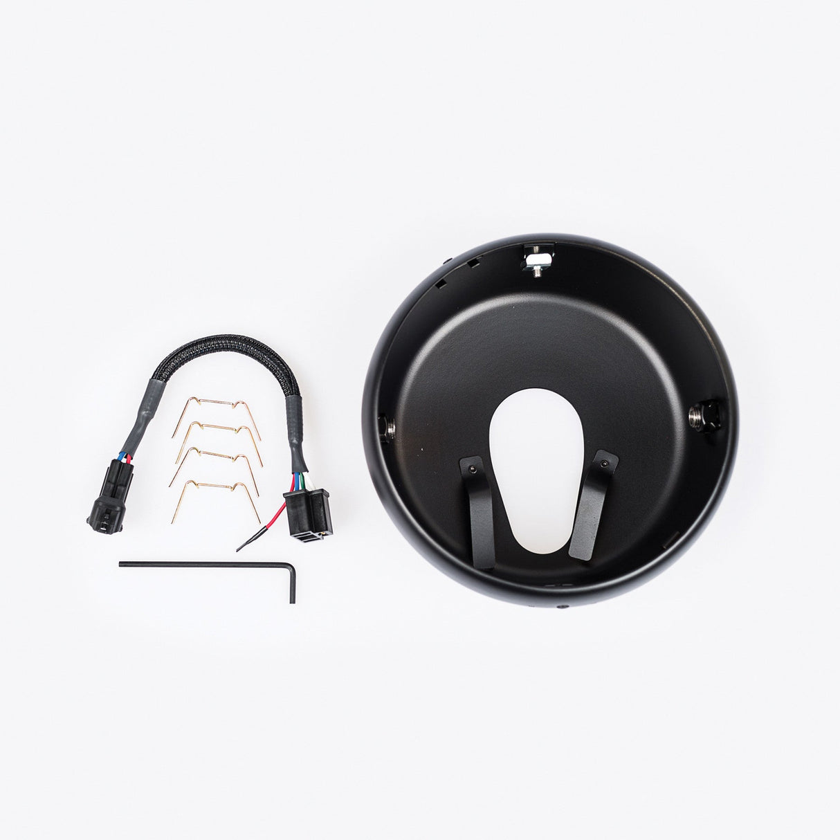 JW SPEAKER7" Adapter Ring Kit Blk Moto Guzzi703441