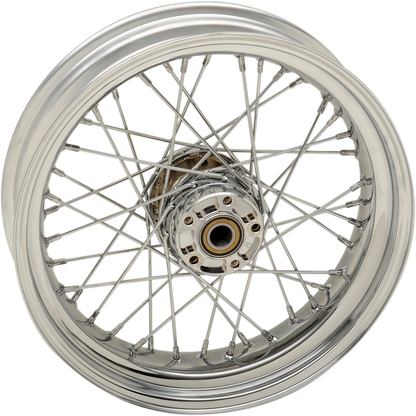 DRAG SPECIALTIES Rear Wheel - Single Disc/No ABS - Chrome - 17"x4.50" - '08-'17 FXD 64409