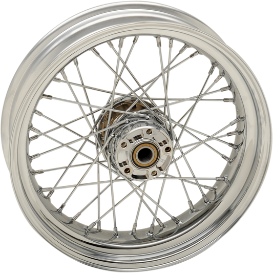 DRAG SPECIALTIES Rear Wheel - Single Disc/No ABS - Chrome - 17"x4.50" - '08-'17 FXD 64409