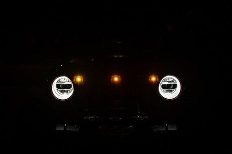 DV8 Offroad 2018+ Jeep JL Grill Amber Marker Lights GRJL-02