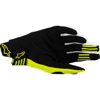 ALPINESTARS Techstar MX Gloves - Black/Fluo Yellow - Medium  3560125-155-M