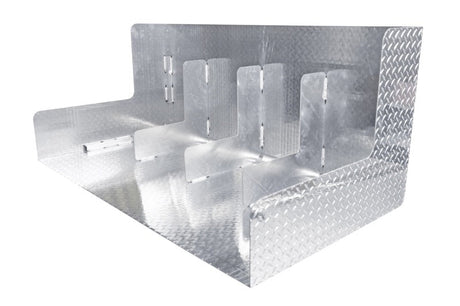 Deezee Universal Tanks - Short Rectangle Brite-Tread Aluminum DZ 91753