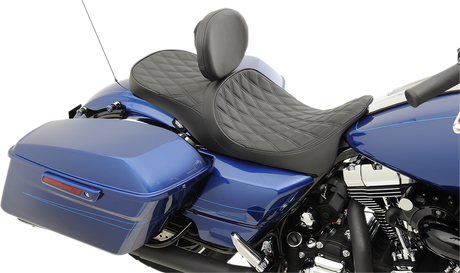 DRAG SPECIALTIES Low Touring Seat - Diamond - Driver's Backrest - FL '08-'22 0801-1008