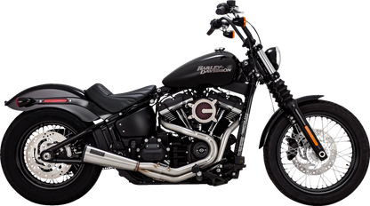 VANCE & HINES 2-into-1 Upsweep Exhaust System - Brushed - Stainless Steel 27323