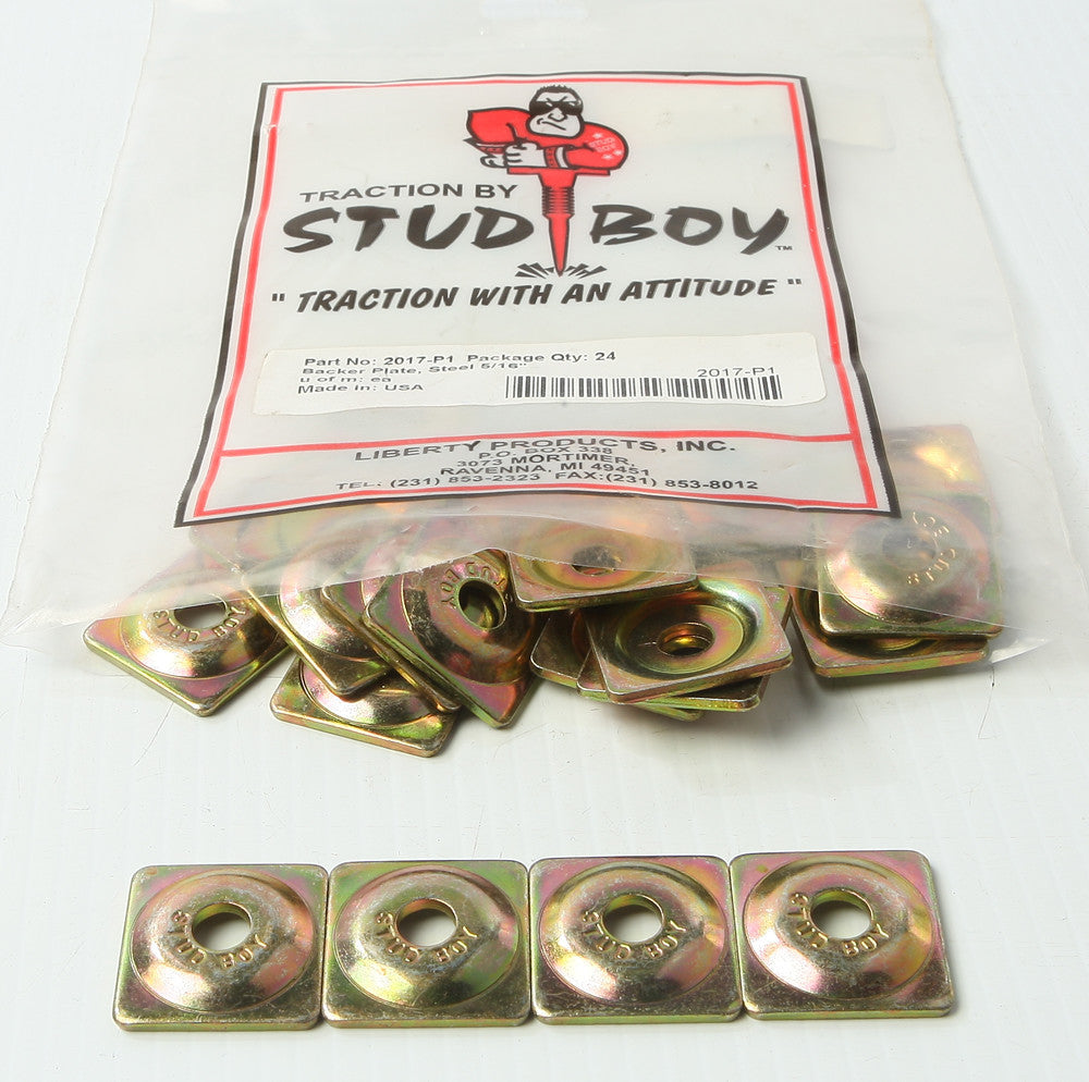 STUD BOY Square Backer Plates Steel 24/Pk 2017-P1