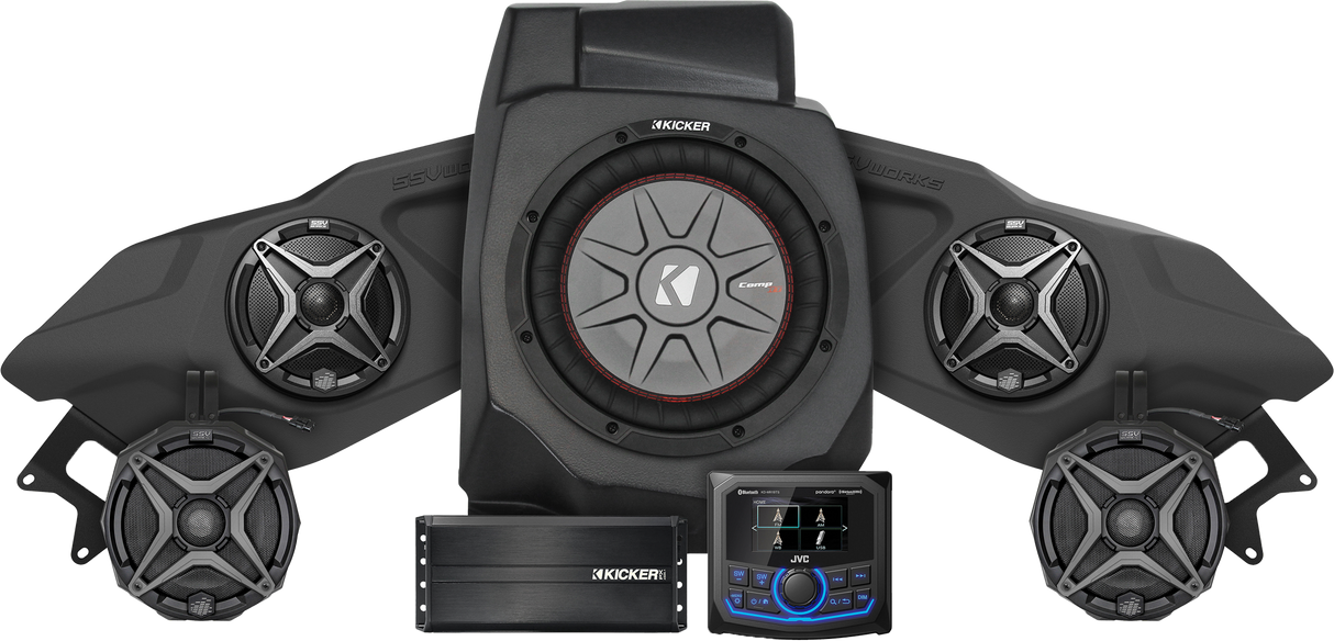 SSV WORKS 5 Speaker Plug And Play Kit With Jvc Mr1 Receiver RZ5-5A1