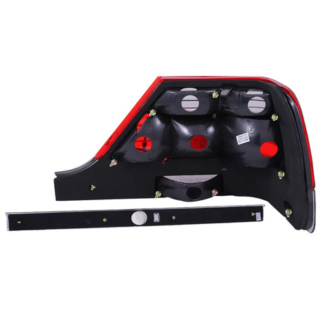 ANZO 1995-1999 Mercedes Benz S Class W140 Taillights Red/Clear 221153