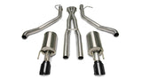 Corsa 05-06 Pontiac GTO 6L V8 2.5in Sport Cat-Back Exhaust + XPipe w/Dual Exit Single 4in BlackTips 14189BLK