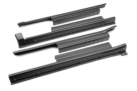 Bushwacker 07-21 Toyota Tundra CrewMax Trail Armor Rocker Panel 4pc - Tex. Black 14136