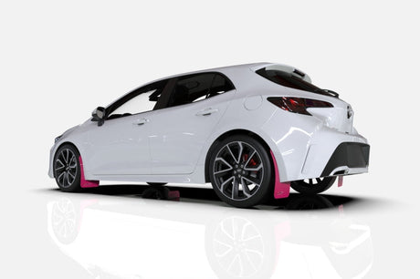 Rally Armor Universal Fit (No Hardware/Mounting Holes) Pink Mud Flap BCE Logo MF12-BCE22-PK/BLK