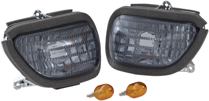 SHOW CHROME Front Turn Signal - 01-19 GL 1800/13-16 F6B - Smoke 52-733SK