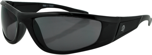 ZAN HEADGEAR Iowa Sunglasses - Shiny Black - Smoke EZIA01