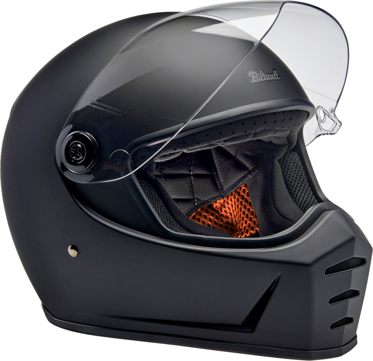 BILTWELL Lane Splitter Helmet - Flat Black - Large 1004-201-504