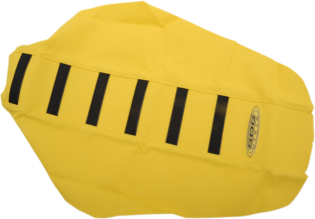 SDG 6-Ribbed Seat Cover - Black Ribs/Yellow Top/Yellow Sides 95957KYY