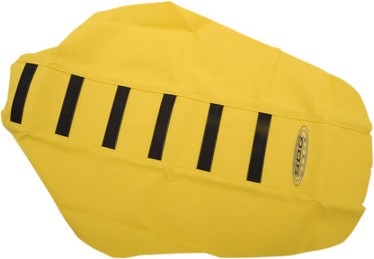 SDG 6-Ribbed Seat Cover - Black Ribs/Yellow Top/Yellow Sides 95957KYY