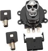 DRAG SPECIALTIES Interruptor de encendido - Calavera - Negro 21-0209GBSKD