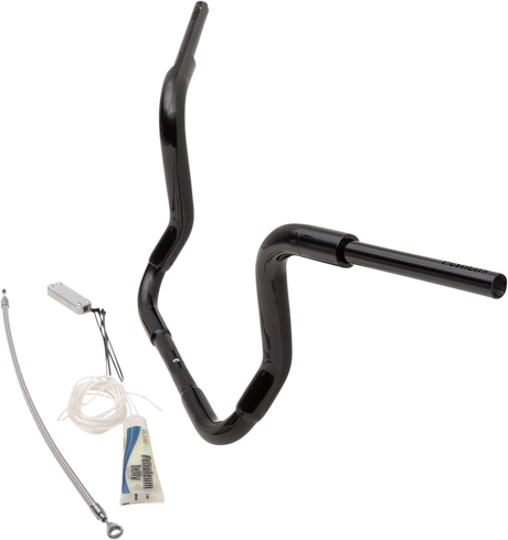 FAT BAGGERS INC. Handlebar Kit - Rounded Top - 12" - Black 809412-B