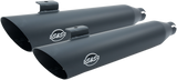 S&S CYCLE Slash Cut Mufflers - Black 550-0724