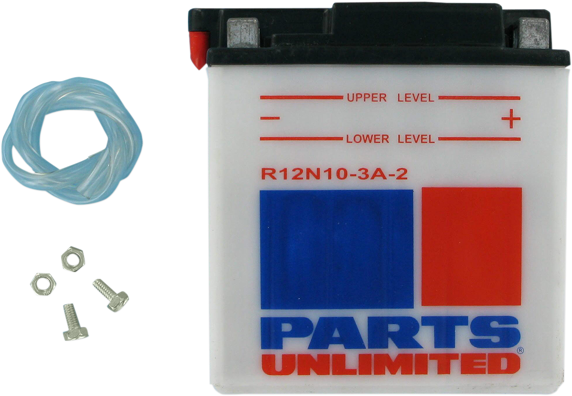 Parts Unlimited Conventional Battery 12n10-3a-2