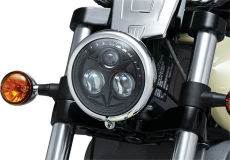 KURYAKYN 5.75" Orbit Headlight - Black 2475