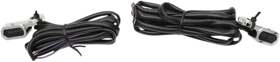 DRAG SPECIALTIES Luces de marcador LED para manillar - Embrague hidráulico - Cromo/Ahumado L22-0229CMENU