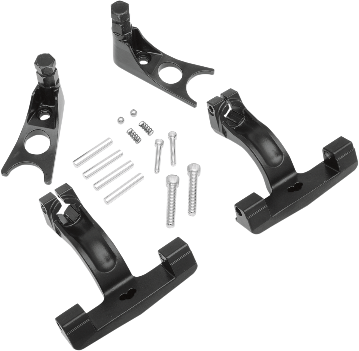 DRAG SPECIALTIES Passenger Floorboard Mount - Black - FLST P17-0411B