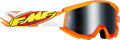 Gafas FMF PowerCore - Asalto - Gris - Espejo plateado F-50051-00002 2601-3012 