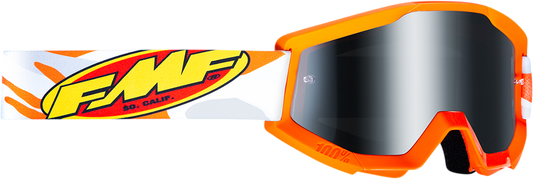 Gafas FMF PowerCore - Asalto - Gris - Espejo plateado F-50051-00002 2601-3012 