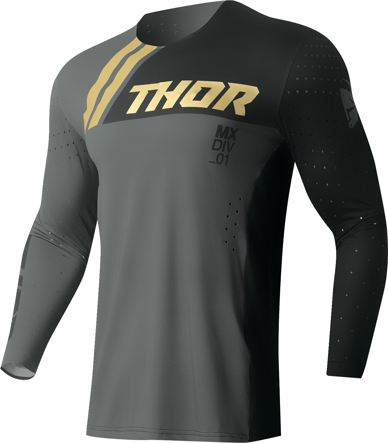 THOR Prime Drive Jersey - Black/Gray - Medium 2910-7467