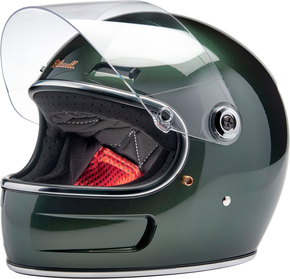 BILTWELL Gringo SV Helmet - Metallic Sierra Green - Large 1006-324-504