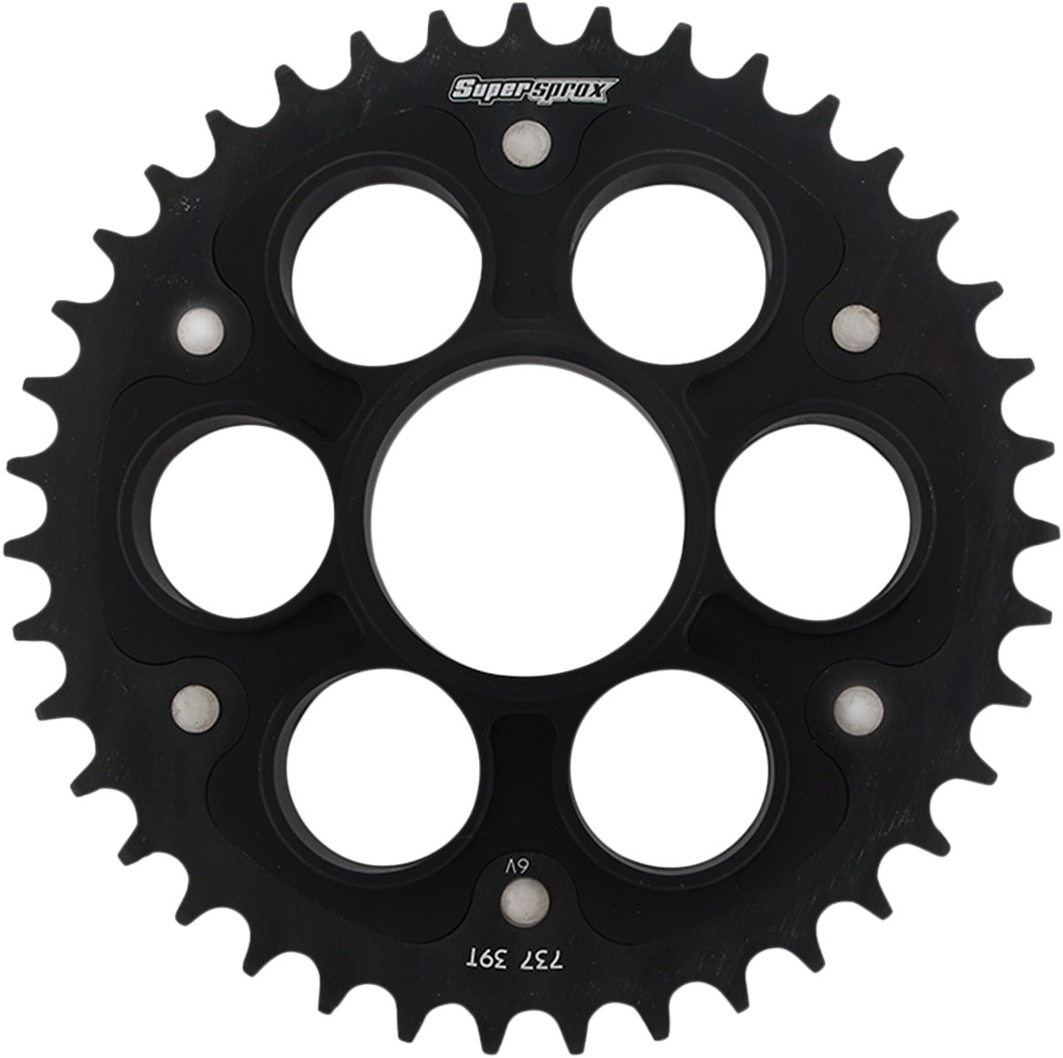 SUPERSPROX Stealth Rear Sprocket - 39 Tooth - Black - Ducati RST-737-39-BLK