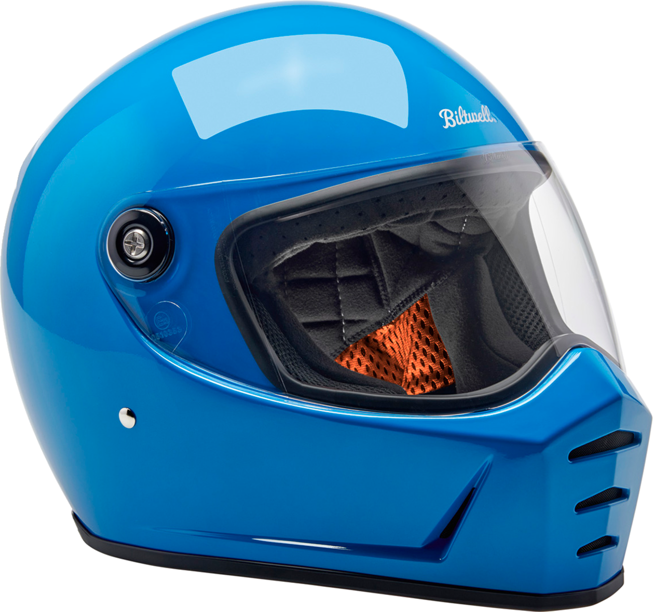 BILTWELL Lane Splitter Helmet - Gloss Tahoe Blue - Large 1004-129-504