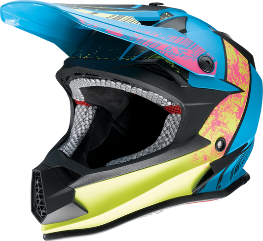 Z1R Youth F.I. Helmet - Fractal - MIPS - Matte Blue/Hi-Viz - Small 0111-1514