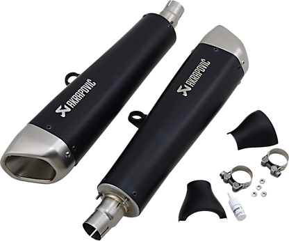 Silenciadores AKRAPOVIC de titanio negro S-T12SO2-HCQTBL 1811-3942