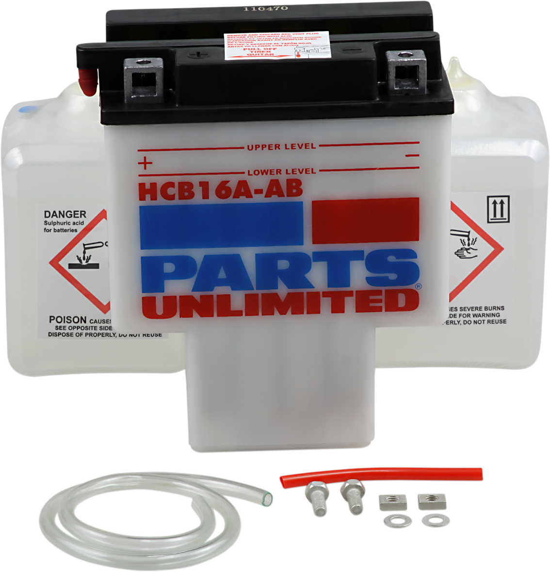 Parts Unlimited Battery - Hyb16a-Ab Hcb16a-Ab-Fp