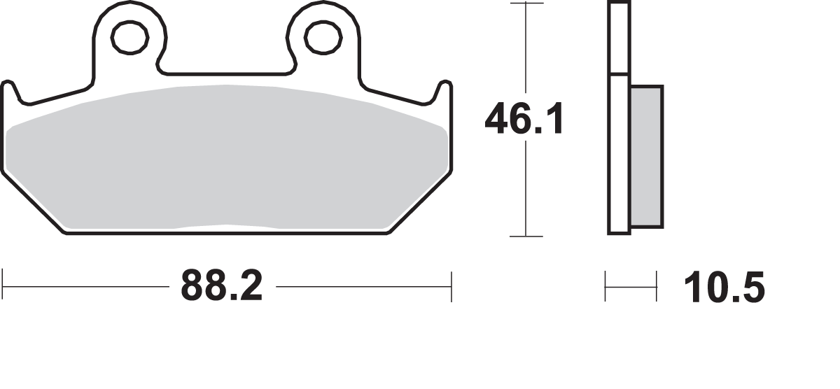 SBS HS Brake Pads - Honda - 647HS 647HS