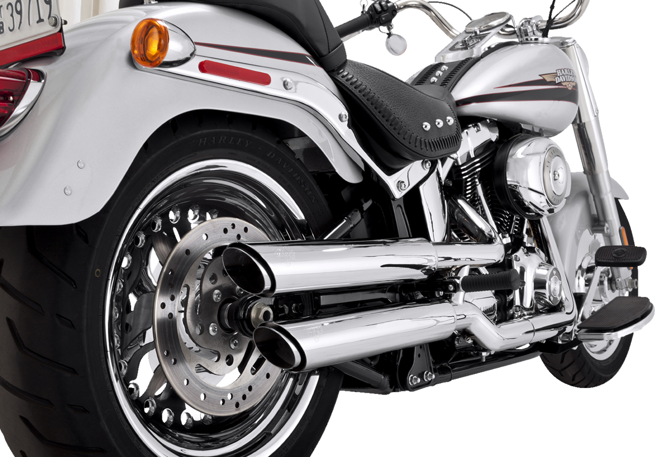 VANCE & HINES 3" Twin Slash Slip-On Muffler - Chrome 16343