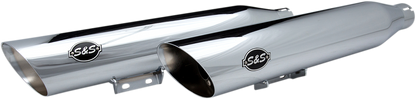 S&S CYCLE Slash Cut Race Mufflers - Chrome 550-0739