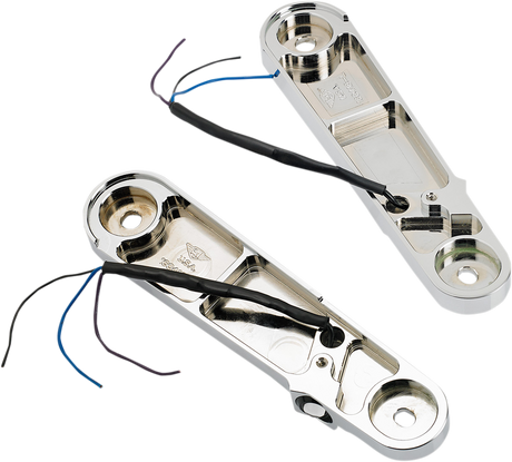 JOKER MACHINE Streamliner Turn Signals - Smooth - Chrome 05-211-3