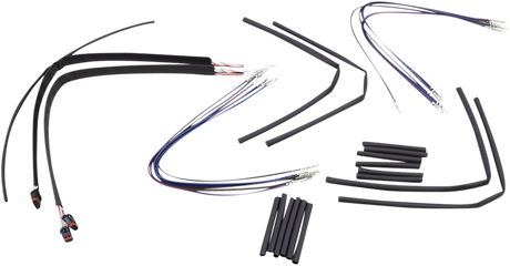 BURLY BRAND Control Kit - 14" Ape Hanger Handlebars - ABS B30-1122