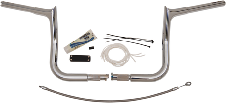 FAT BAGGERS INC. Handlebar Kit - Pointed Top - 10" - Chrome 909110