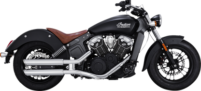 VANCE & HINES 3" Twin Slash Slip-On Mufflers - Chrome Indian Scout  2015-2022 18323 1801-1528