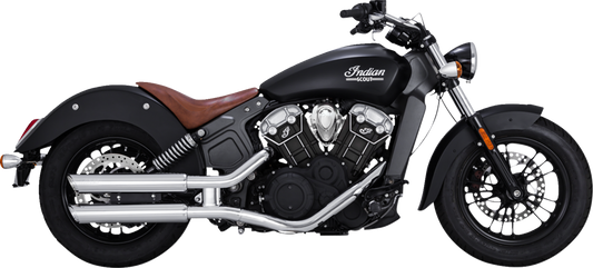 VANCE & HINES 3" Twin Slash Slip-On Mufflers - Chrome Indian Scout  2015-2022 18323 1801-1528