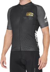 100% Exceeda Jersey - Short-Sleeve - Black/Charcoal - Small 40051-00000