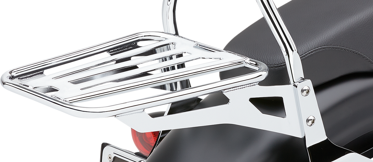 COBRA Sissy Bar Luggage Rack - Chrome - Tubular N/F FXDWG NODELS 602-3500