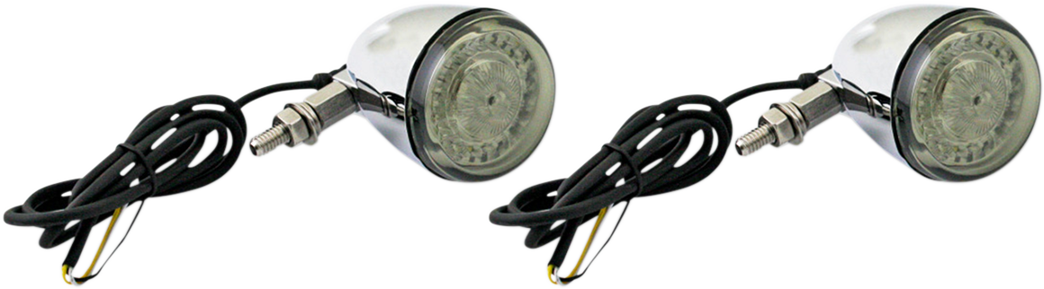 CUSTOM DYNAMICS ProBEAM® Universal Turn Signals - Chrome/Clear PB-UNV-FTS-AW-C