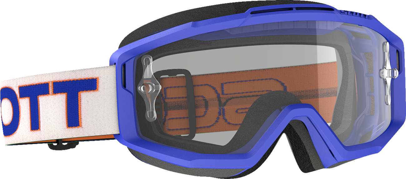 SCOTT Split OTG Goggles - Blue/White - Clear Works 285537-1029113