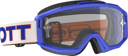 SCOTT Split OTG Goggles - Blue/White - Clear Works 285537-1029113