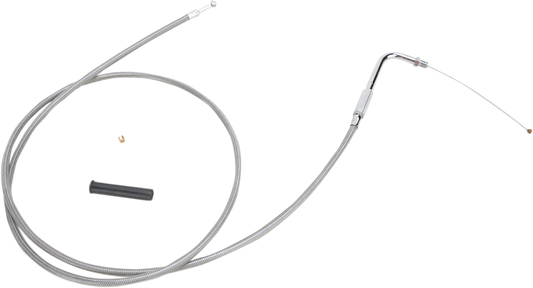 DRAG SPECIALTIES Throttle Cable - 52" - Braided 5331152B