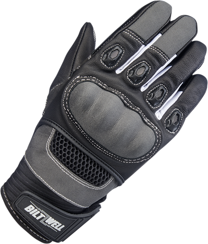 BILTWELL Bridgeport Gloves - Gray - XL 1509-1101-305